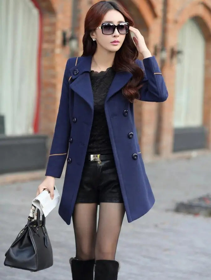 Women's coat - Navy Blue