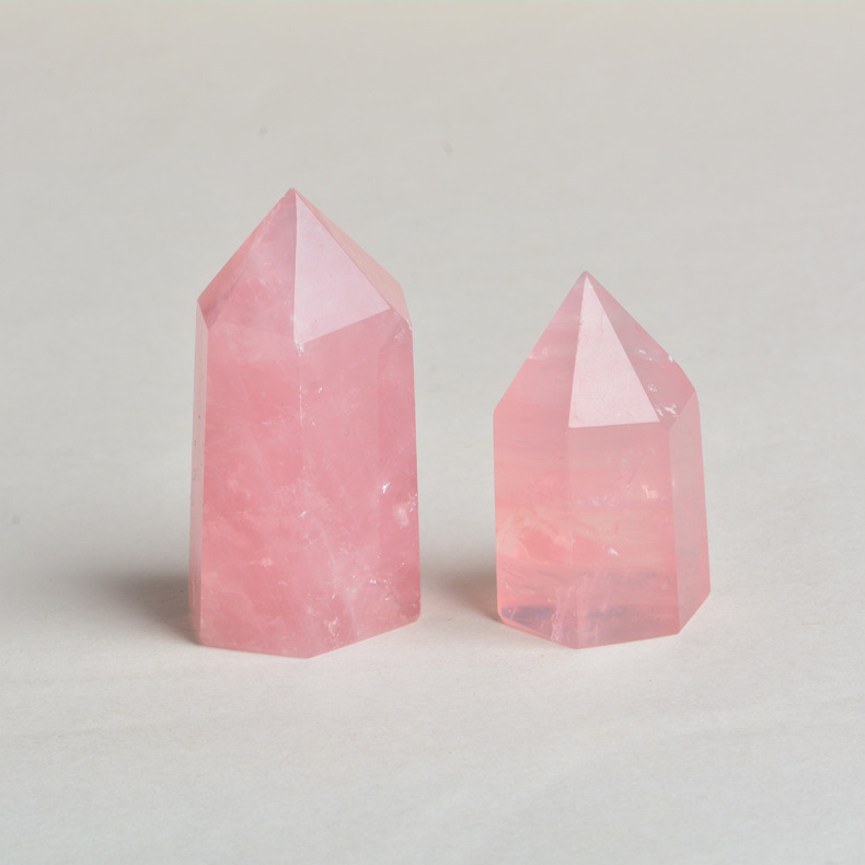 Natural powder crystal hexagonal prism