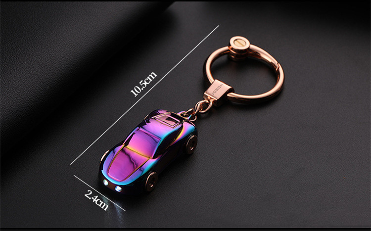 Title 1, Chaveiro criativo com modelo de carro e luzes L...