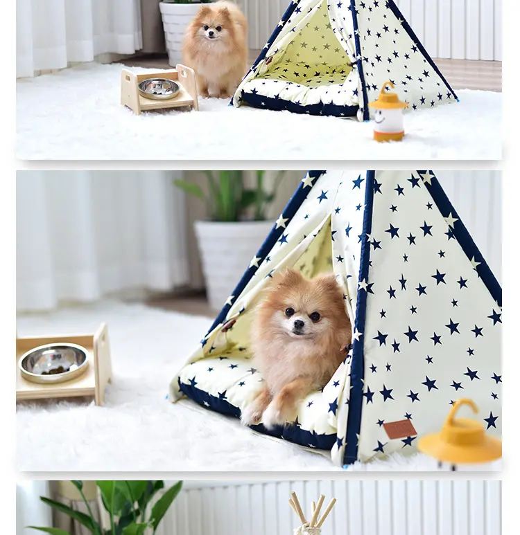 Portable Washable Pet Tent Dog Bed Cat