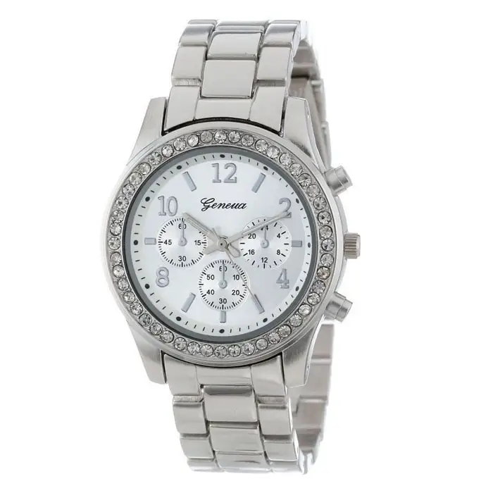 Diamond bracelet watch stainless steel belt Geneva