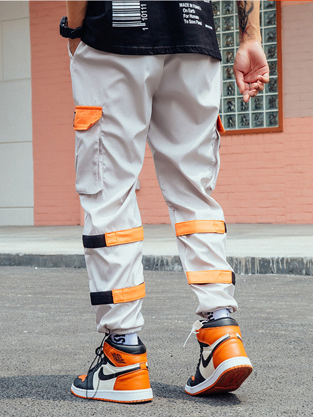 Men's popular logo leg trousers for autumn