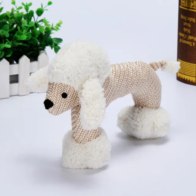 Wear resistant And Bite resistant Pet Sounding Plush Doll White - Shop at LoveMi