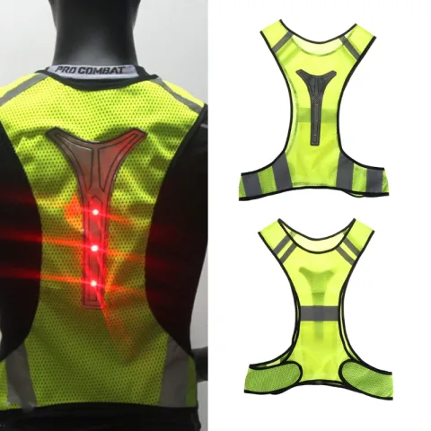 Fluorescent Vest LED Light Reflective