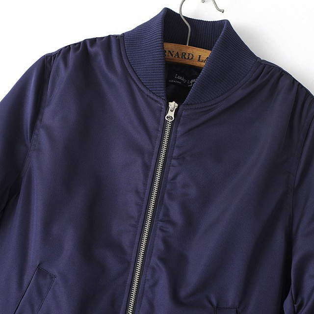 Stand collar flight jacket