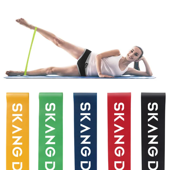Resistance Loop Bands Set with 5 Levels and Storage Bag, Latex Exercise Bands for Home Workouts - detail photo 7