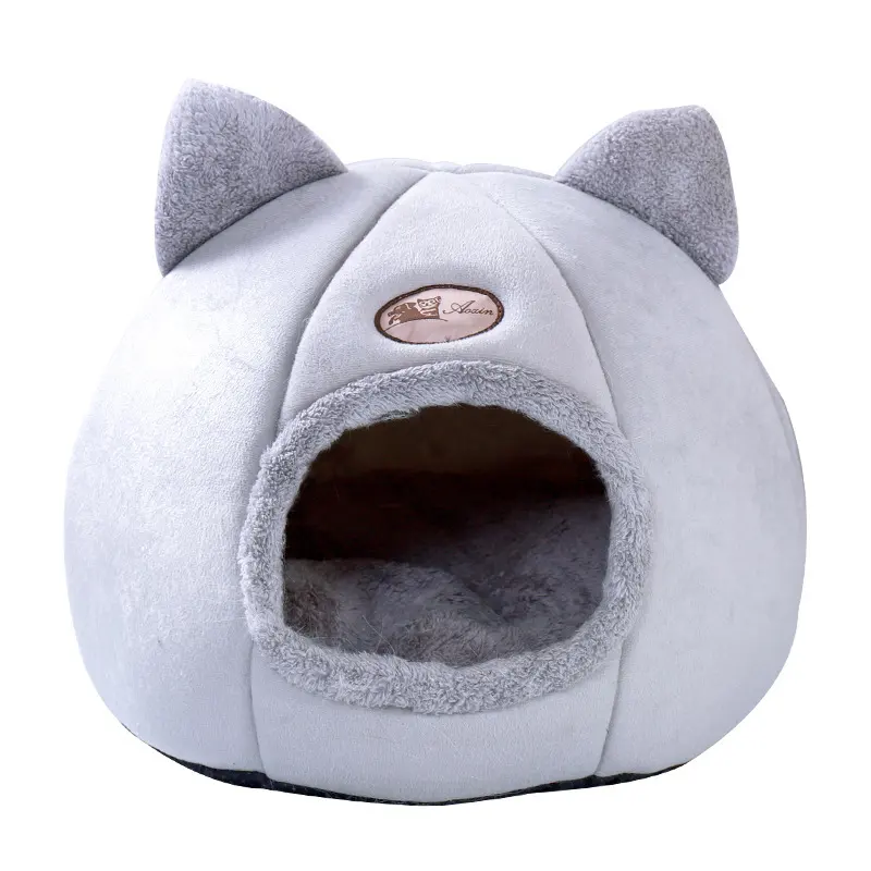 Semi-enclosed Warm and Fluffy Pet Nest
