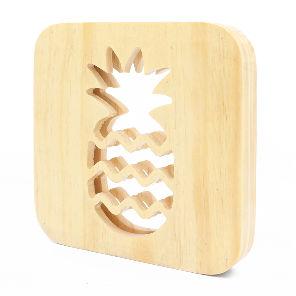 LED Wooden Pineapple Night Light