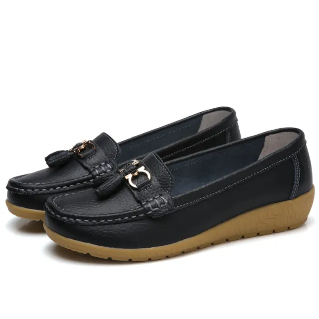 Women's Soft Sole Wedge Beanie Shoes Black - Shop at LoveMi