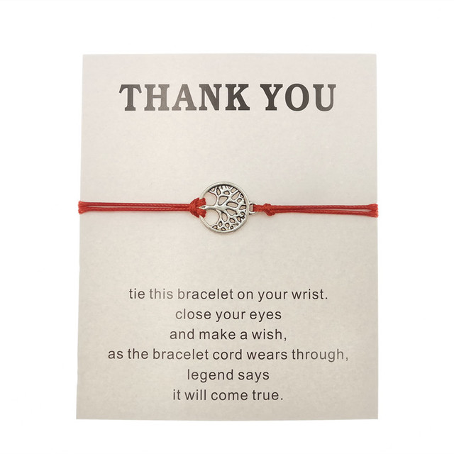 Hand-woven Red Rope Tree of Life Bracelet image 16