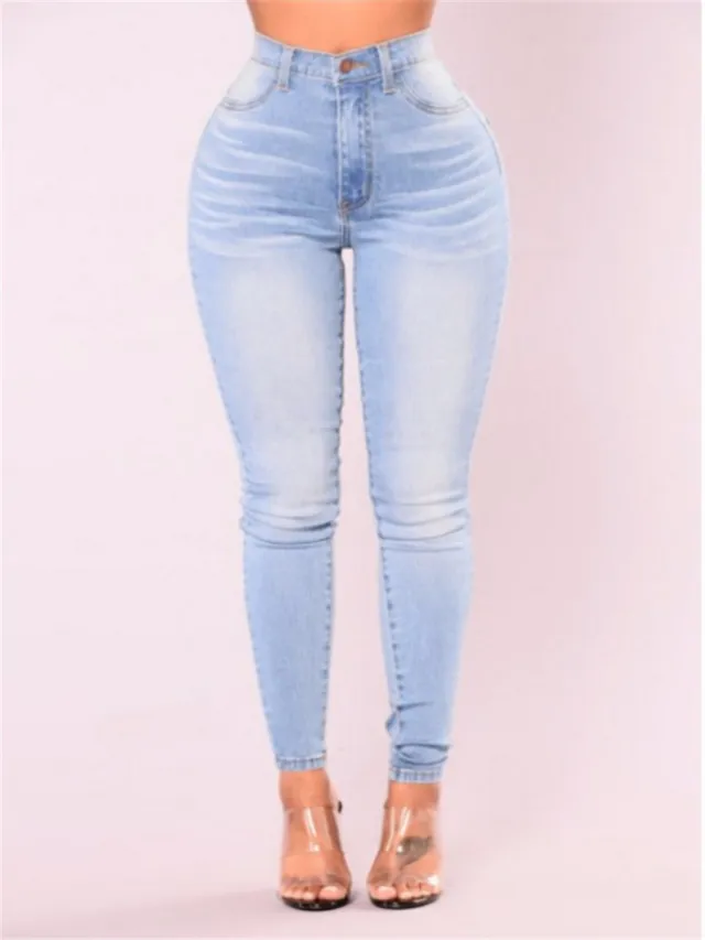 Pack hip pencil jeans blue large size Blue - Shop at LoveMi