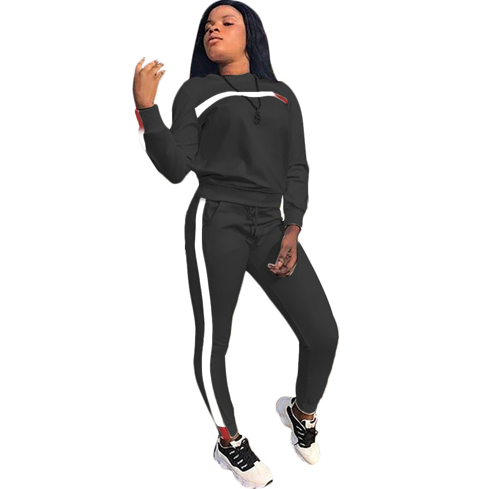 Casual stitching sports suit