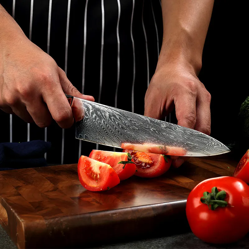 Pattern Kitchen Knife - Silver