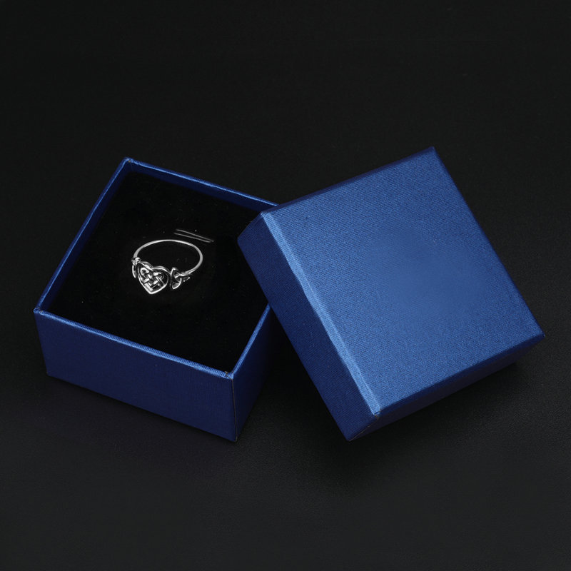 Creative heart shaped celtic knot ring