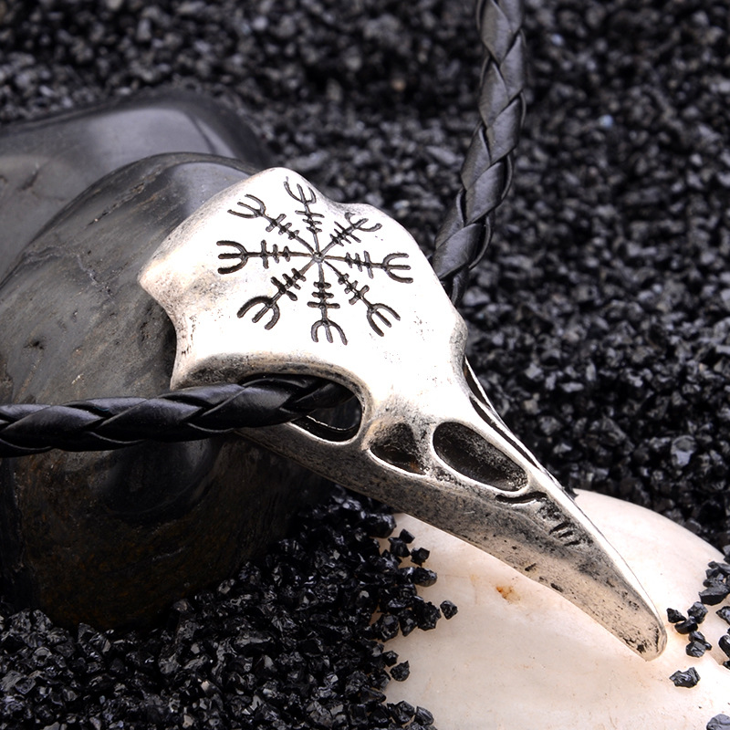 Crow pendant necklace