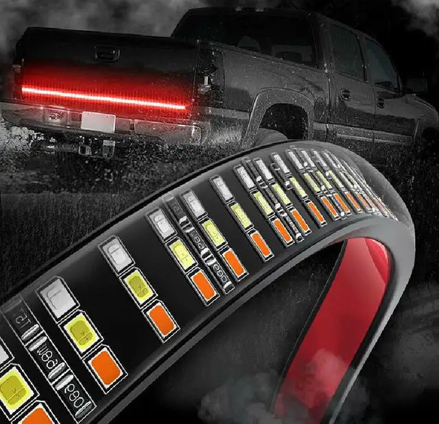 Pickup Truck Light 60 Inch Three Row Color Car