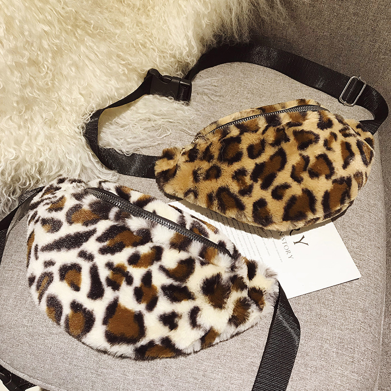 Joker simple personality leopard print pockets