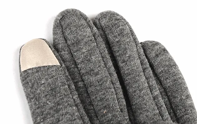Men’s Touchscreen Winter Gloves, Warm Lined Business Gloves for Driving, Commuting and Texting (Black, Brown, Gray) - detail photo 4