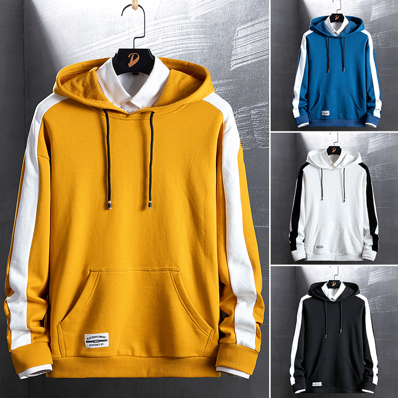 Men's sweater hooded jacket