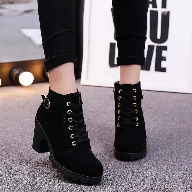 Cross Strappy Booties with Martin Boots