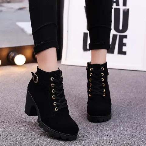 Cross Strappy Booties with Martin Boots
