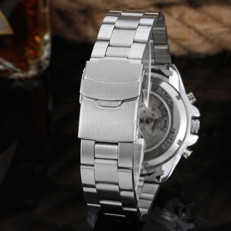 Calendar men's automatic mechanical watch steel belt