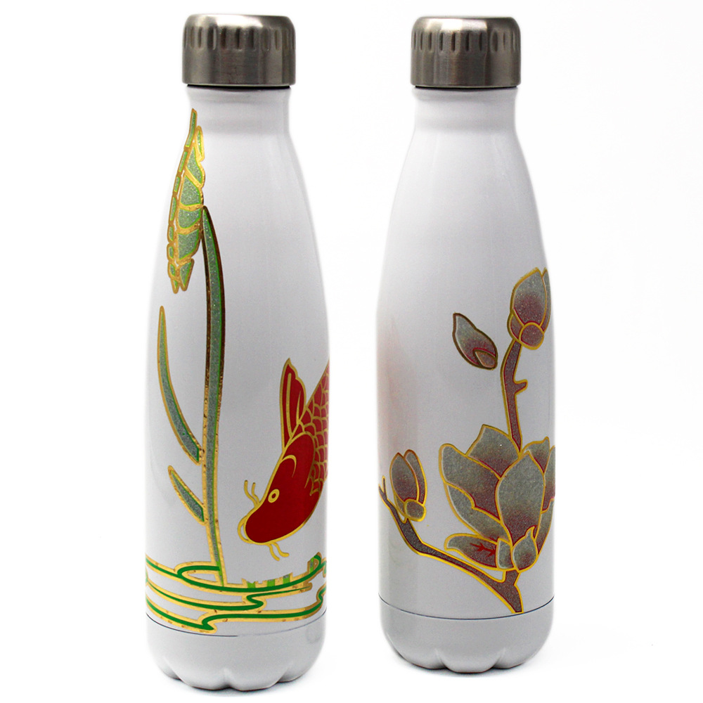 Stainless steel creative coke bottle