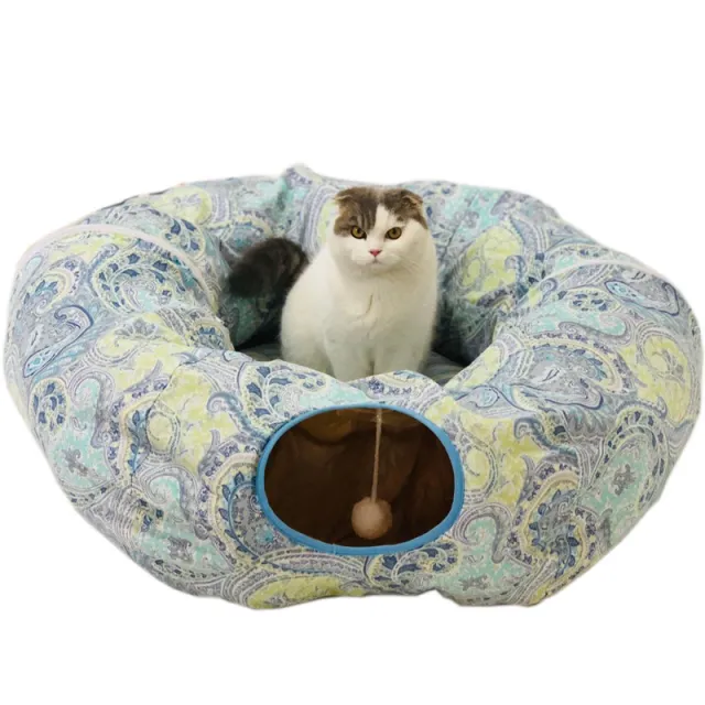 Foldable cat tunnel Blue - Shop at LoveMi