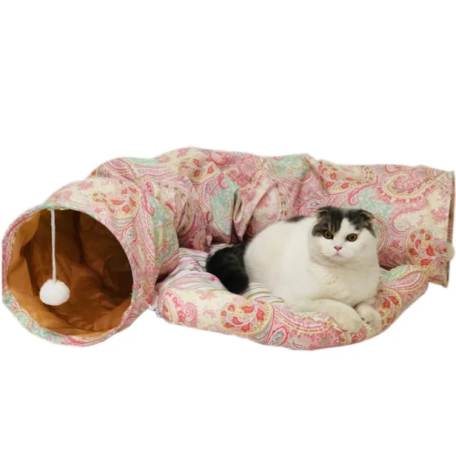 Foldable cat tunnel Pink - Shop at LoveMi