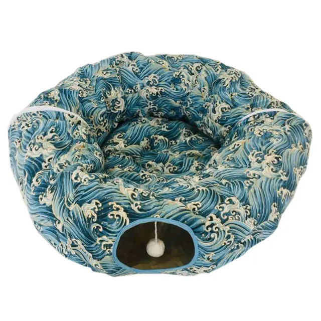 Foldable cat tunnel Sea Ripples - Shop at LoveMi