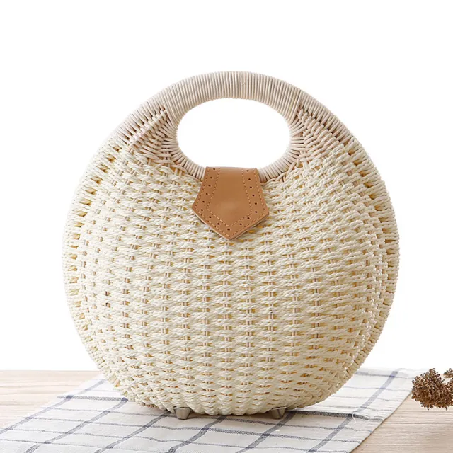 Rattan handbag Tan - Shop at LoveMi