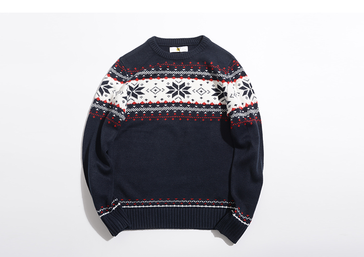 Japanese style jacquard sweater