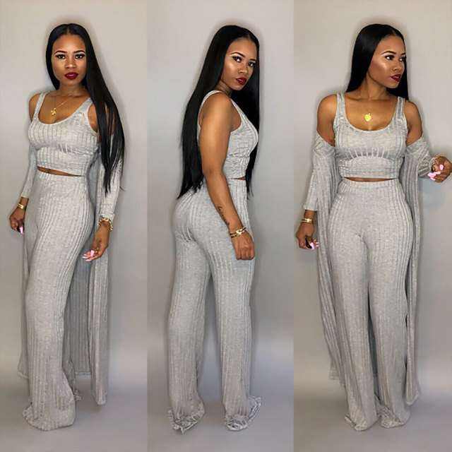 sexy suit autumn long sleeve vests pants coat