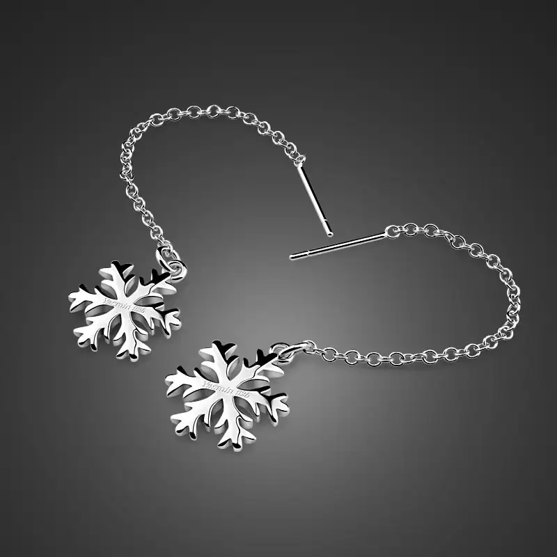 Snowflake earrings