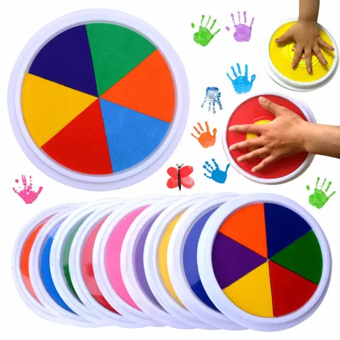 New Kindergarten Finger Print Mud Non-toxic Washable Pigment