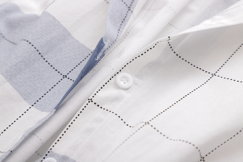 Ladies Plaid Hooded Cotton Linen Long Sleeve Jacket