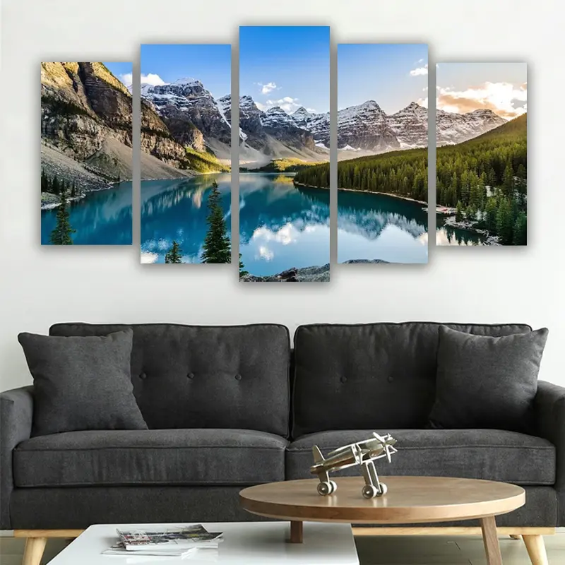 Canvas Wall Arts Moraine Lake And Mountain