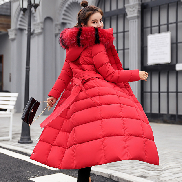Thick warm down jacket coat female