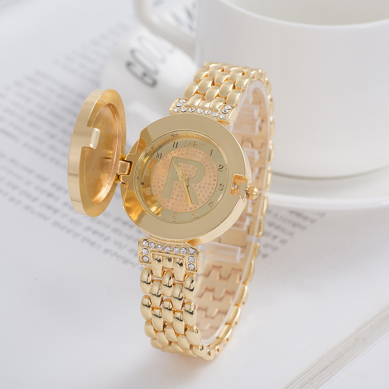 Women's Flap Personality Bracelet Diamond British Watch