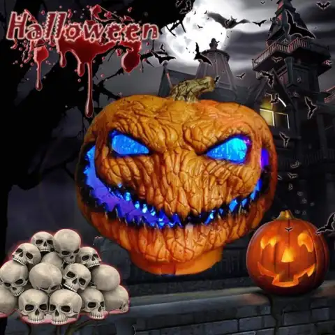 Halloween New Pumpkin Lights Funny Ghost Decoration