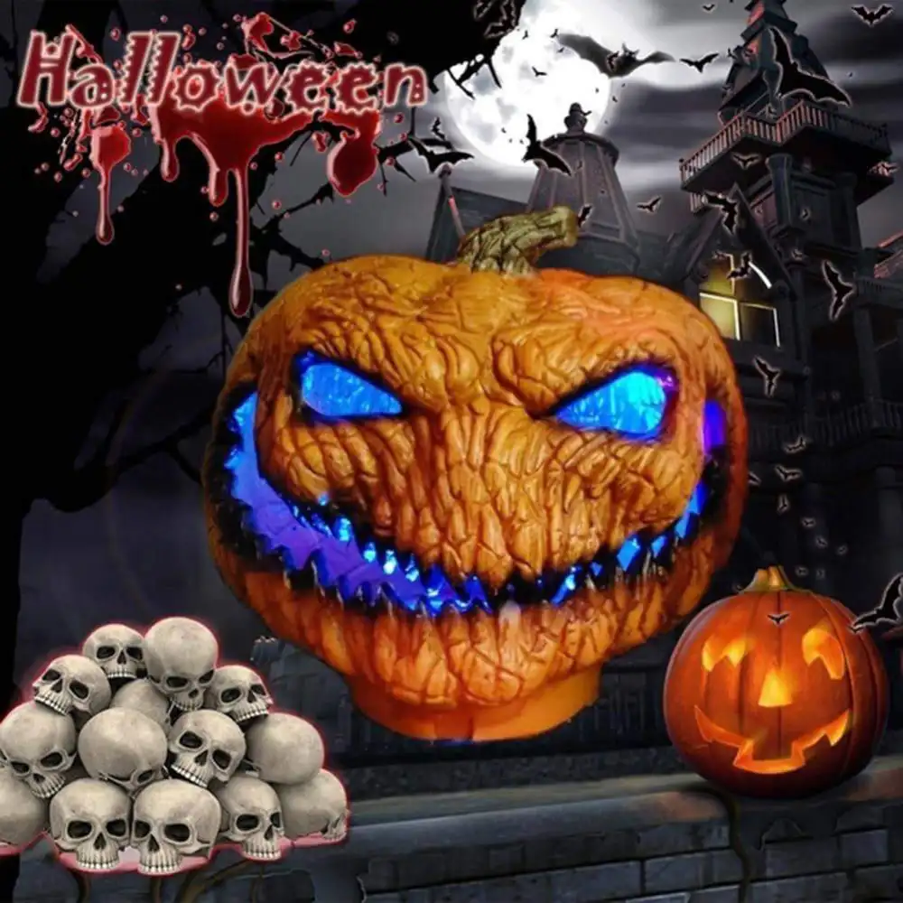 Halloween New Pumpkin Lights Funny Ghost Decoration
