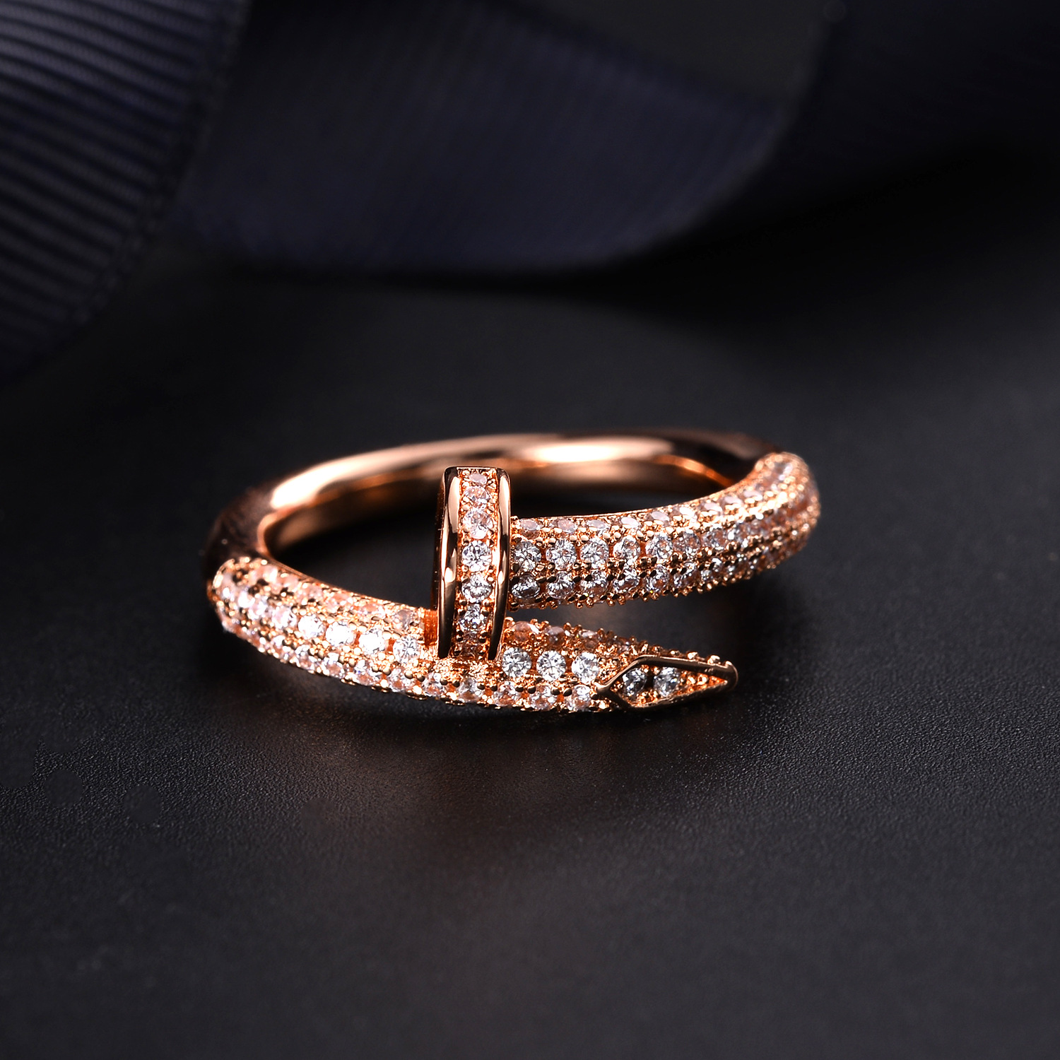 Personality nail ring plating gold trend jewelry