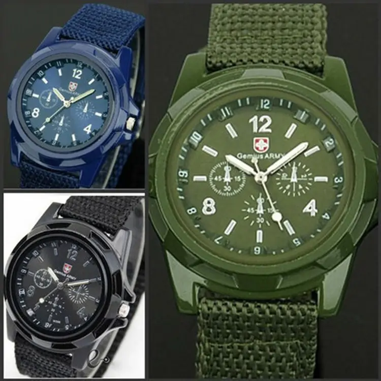 Military Men Gemius Army Sport Round Dial New Quartz