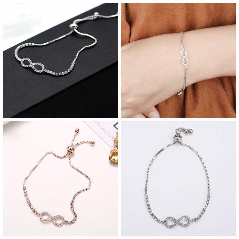 Sweet Bracelet Geometric Light Luxury Micro Zircon Bracelet