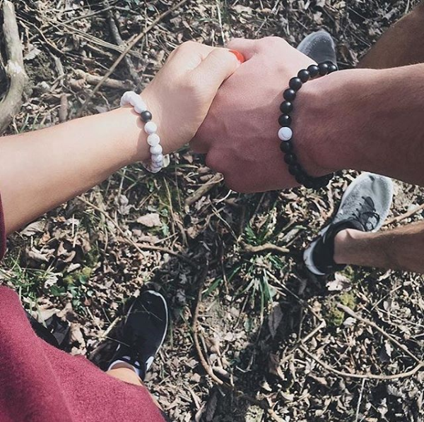 Popular volcanic stone bracelet lovers