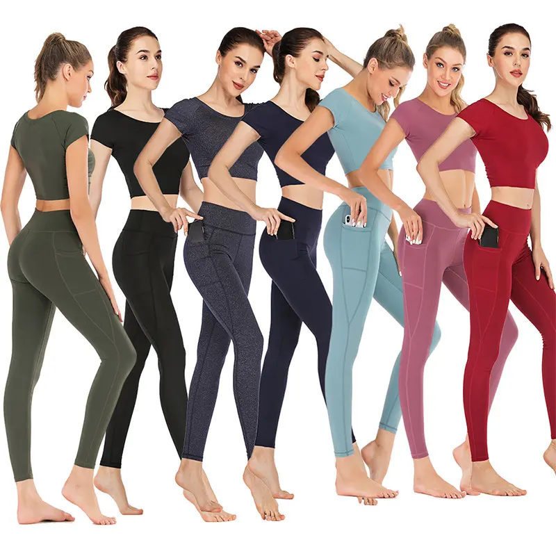 Pocket Yoga Clothes Suit Women