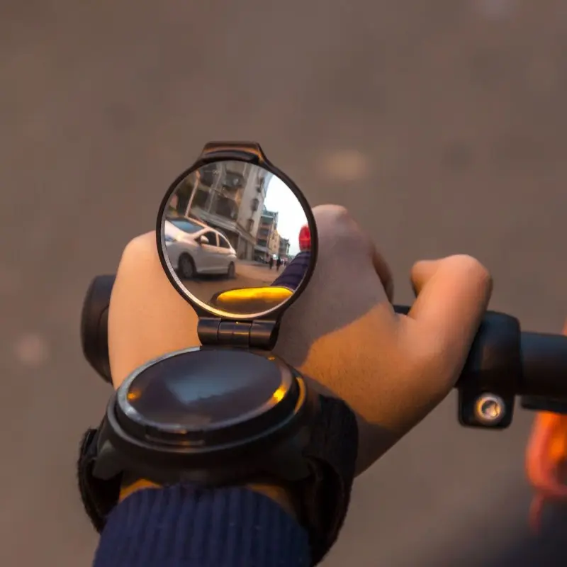 Wrist Riding Rear View Mirror