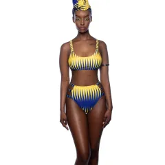 Split high waist bikini - Picture Colour-S - View 1