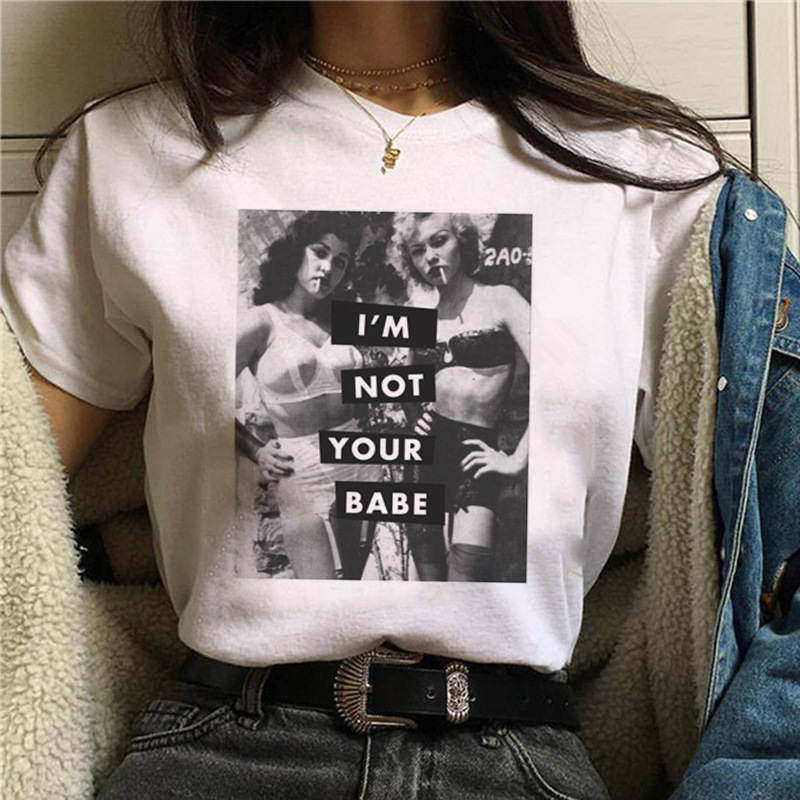 Feminist Print T-Shirt Short Sleeve