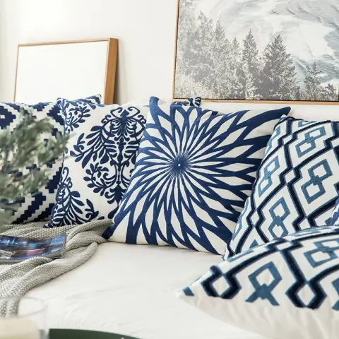 Classical Embroidered Home Pillow Without Core